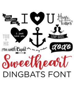 sweetheart dingbats font