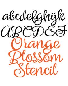 zp orange blossom stencil