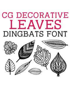 cg decorative leaves dingbats