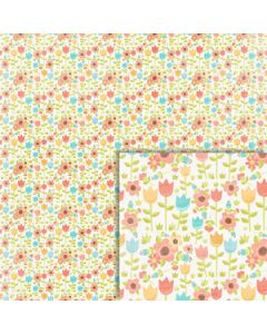 spring flowers background paper