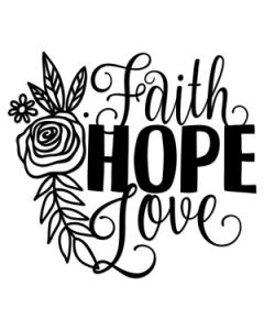 floral faith hope love