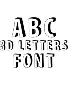 3d letters font