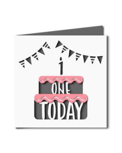 1 today birthday card