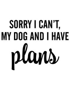 sorry i can't my dog and i have plans