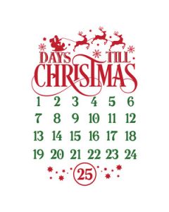 days till christmas countdown calendar