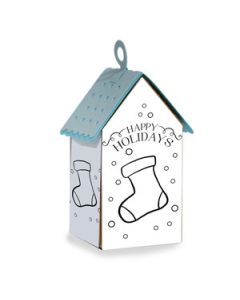 ml coloring house ornament - stocking