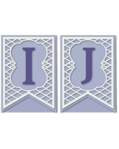 pennant lattice card letters i j
