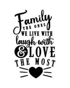 family live with laugh love