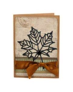 maple leaf vein card