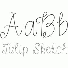 tulip sketch font