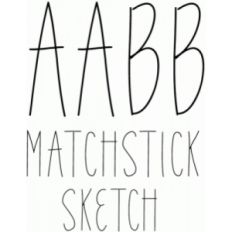 matchstick sketch font