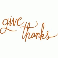 give thanks script