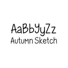 autumn sketch font