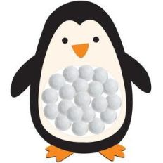 cottonball projects - penguin