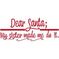 dear santa: sister/brother title
