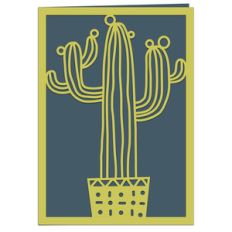 cactus papercut card