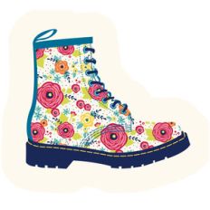 floral boot