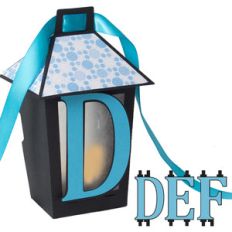 3d lantern banner with d-e-f