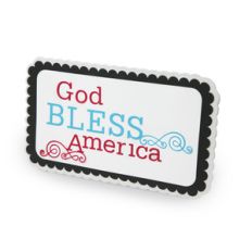 god bless america quote in a frame