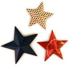 5pt stars with back supports