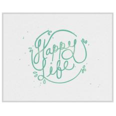 happy life print and frame