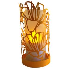tiger lily papercut lantern