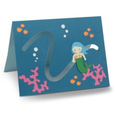 mermaid motion card