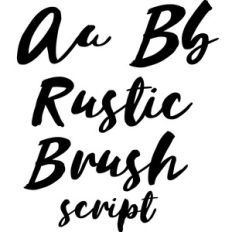 rustic brush script font