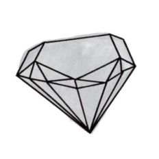 watercolor diamond