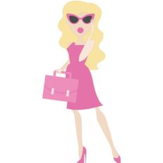 think pink girl in sunglasses