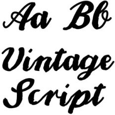 vintage script font