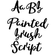 painted brush font