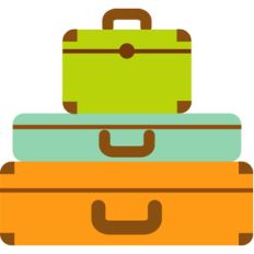 suitcases - flea market