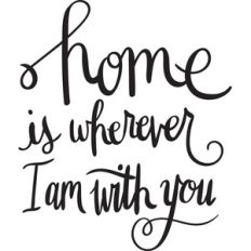 home is wherever i am with you