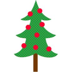 christmas tree - here comes santa