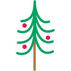 christmas tree - here comes santa