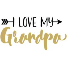 baby t-shirt: i love my grandpa