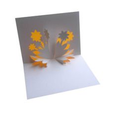 flowers popup card
