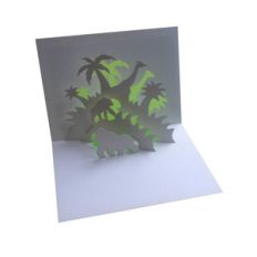 jungle popup card