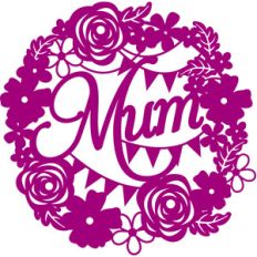 floral wreath mum
