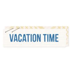 vacation time label