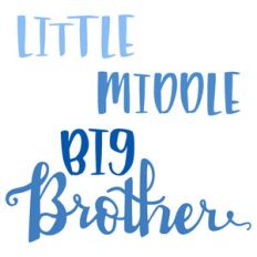 little middle big brother phrase