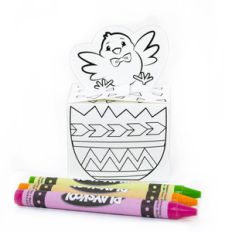 easter chick coloring box