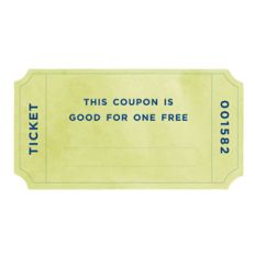 coupon ticket
