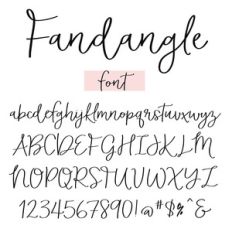 fandangle font by angie makes