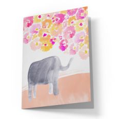 cute elephant card design