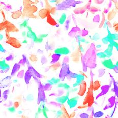 abstract watercolor leaves pattern
