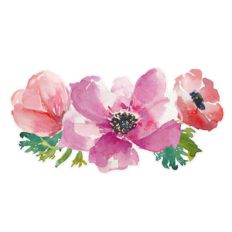watercolor anemone bouquet