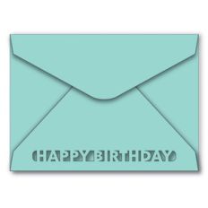 a7 envelope with happy birthday cutout