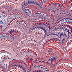 red white and blue marbled pattern